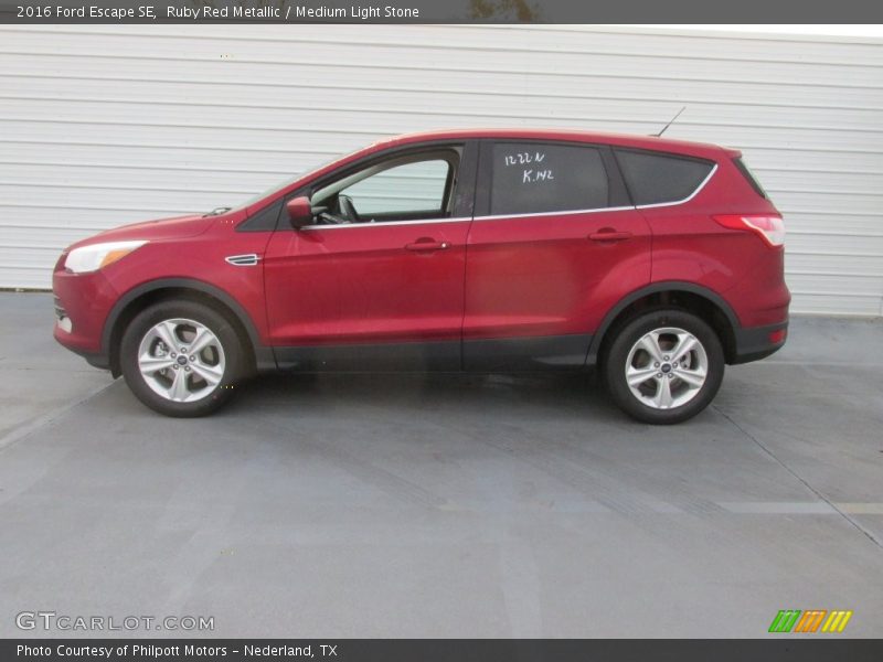 Ruby Red Metallic / Medium Light Stone 2016 Ford Escape SE