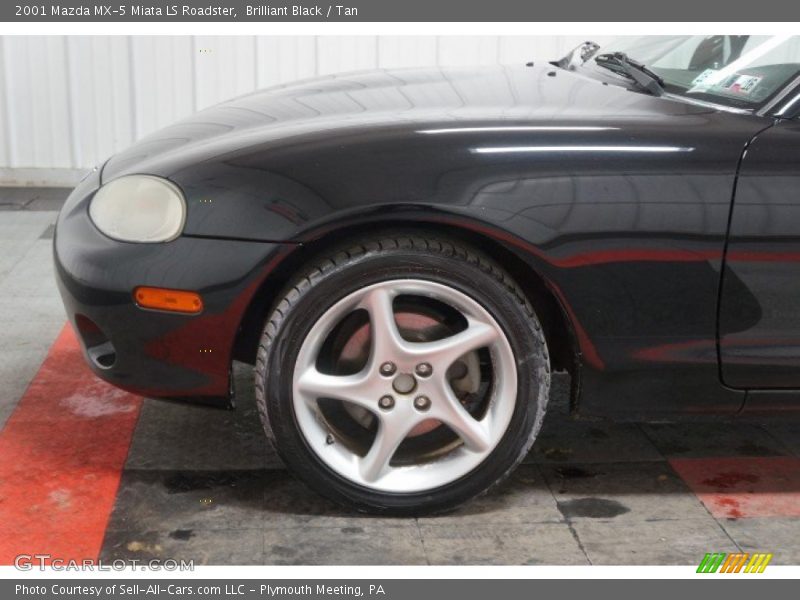 Brilliant Black / Tan 2001 Mazda MX-5 Miata LS Roadster