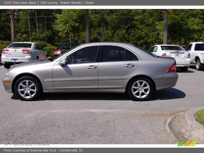 Pewter Metallic / Stone 2007 Mercedes-Benz C 280 Luxury