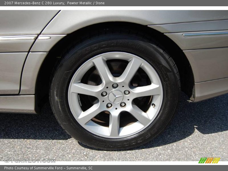 Pewter Metallic / Stone 2007 Mercedes-Benz C 280 Luxury