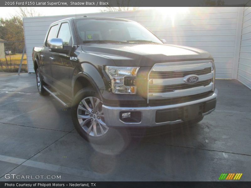 Shadow Black / Black 2016 Ford F150 Lariat SuperCrew