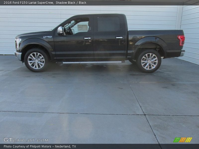Shadow Black / Black 2016 Ford F150 Lariat SuperCrew
