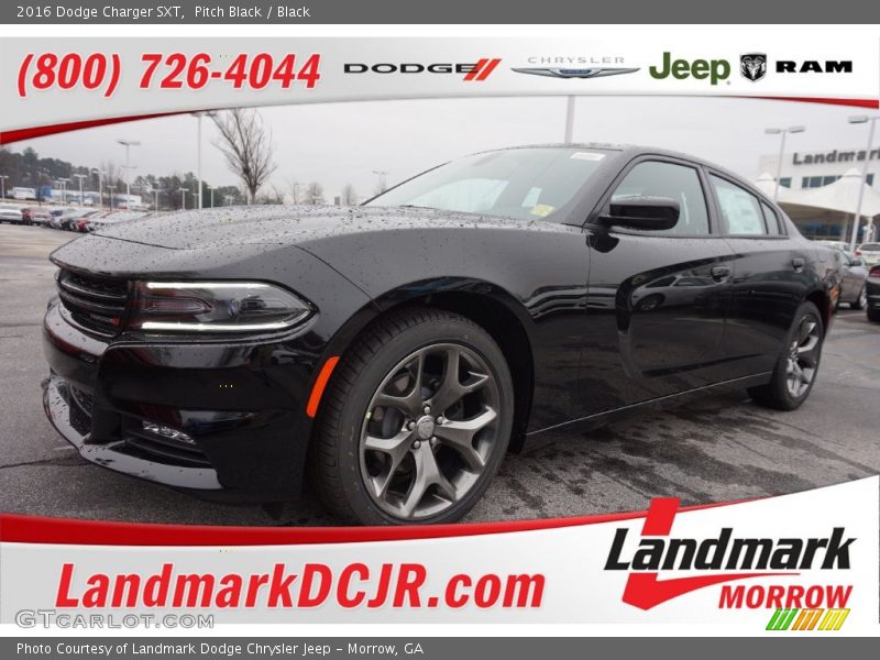 Pitch Black / Black 2016 Dodge Charger SXT