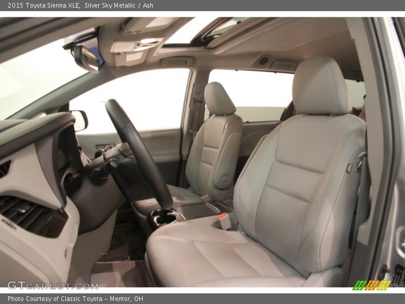 Silver Sky Metallic / Ash 2015 Toyota Sienna XLE