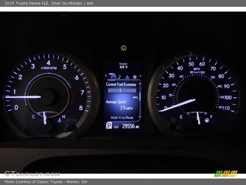 Silver Sky Metallic / Ash 2015 Toyota Sienna XLE