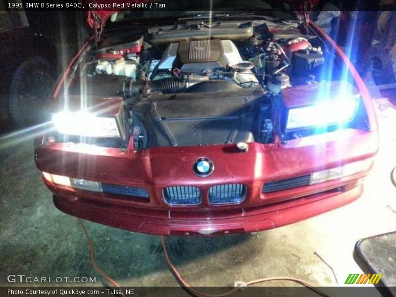 Calypso Red Metallic / Tan 1995 BMW 8 Series 840Ci