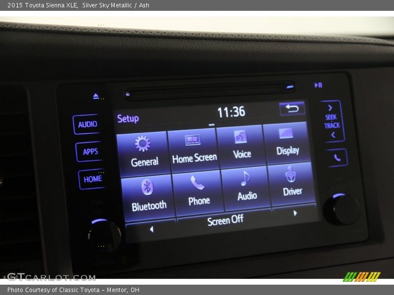 Silver Sky Metallic / Ash 2015 Toyota Sienna XLE