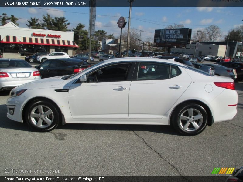 Snow White Pearl / Gray 2014 Kia Optima LX