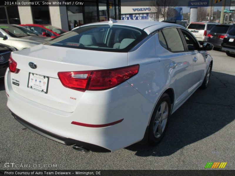 Snow White Pearl / Gray 2014 Kia Optima LX