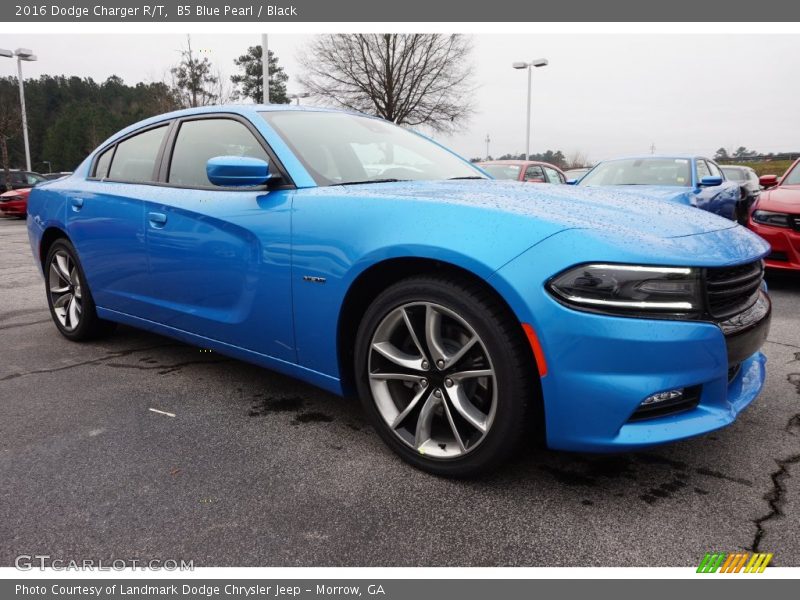 B5 Blue Pearl / Black 2016 Dodge Charger R/T