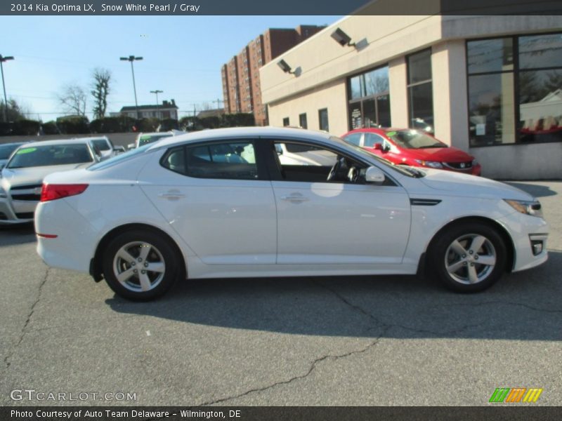 Snow White Pearl / Gray 2014 Kia Optima LX