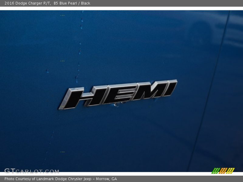 B5 Blue Pearl / Black 2016 Dodge Charger R/T