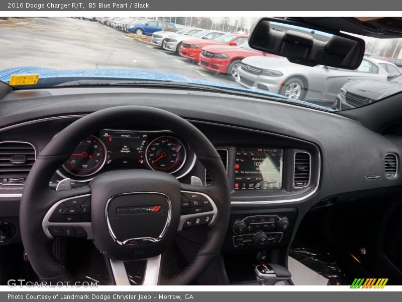 B5 Blue Pearl / Black 2016 Dodge Charger R/T