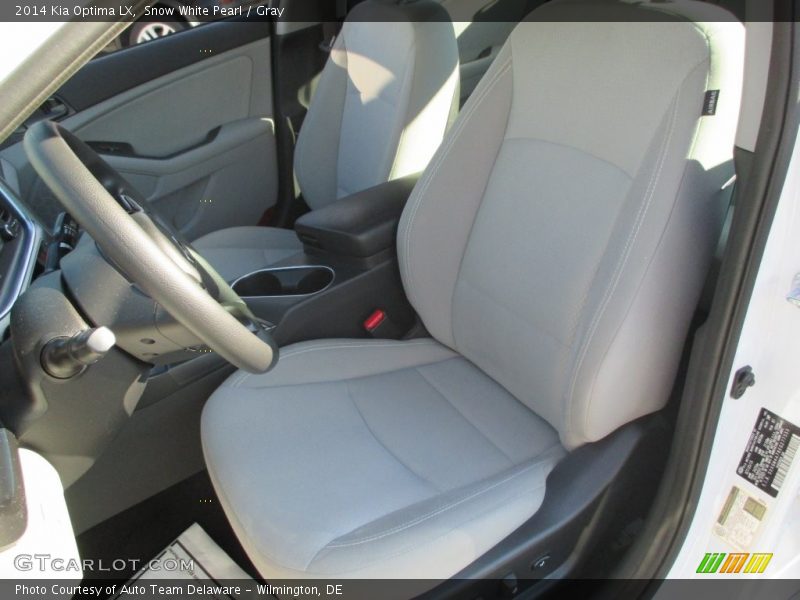 Snow White Pearl / Gray 2014 Kia Optima LX
