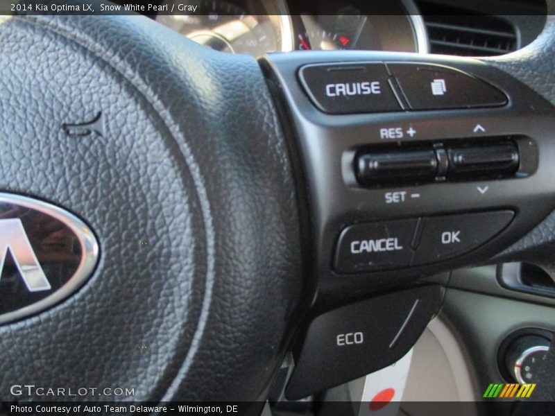 Snow White Pearl / Gray 2014 Kia Optima LX