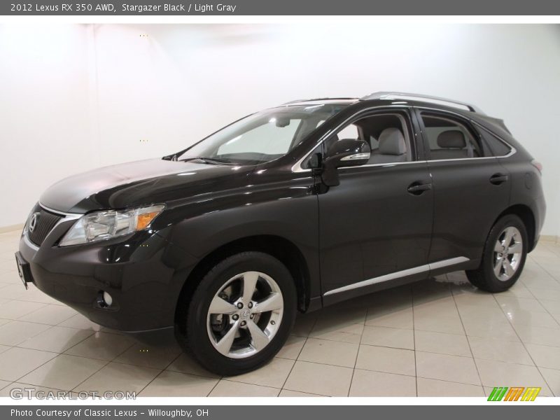 Stargazer Black / Light Gray 2012 Lexus RX 350 AWD