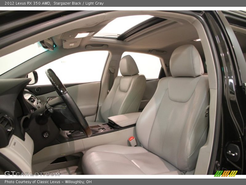 Stargazer Black / Light Gray 2012 Lexus RX 350 AWD