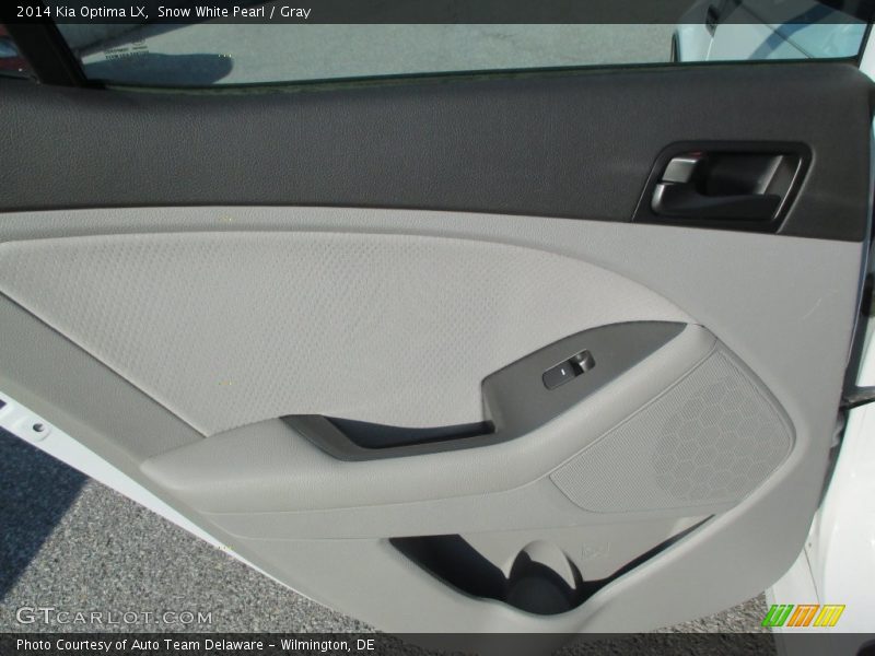 Snow White Pearl / Gray 2014 Kia Optima LX