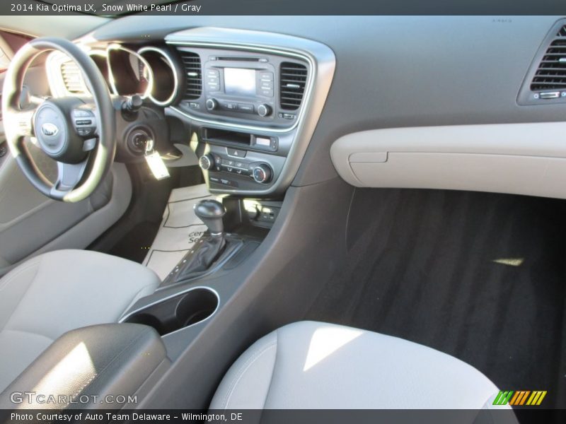 Snow White Pearl / Gray 2014 Kia Optima LX