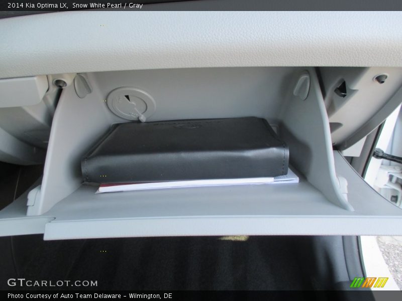 Snow White Pearl / Gray 2014 Kia Optima LX