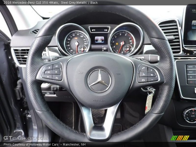 Steel Grey Metallic / Black 2016 Mercedes-Benz GLE 350 4Matic