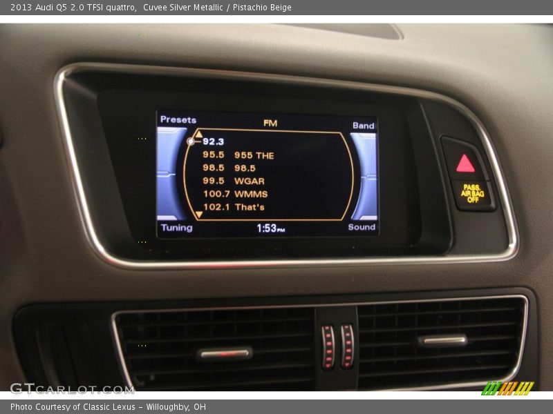 Cuvee Silver Metallic / Pistachio Beige 2013 Audi Q5 2.0 TFSI quattro