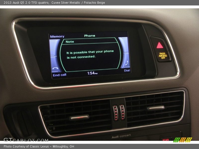 Cuvee Silver Metallic / Pistachio Beige 2013 Audi Q5 2.0 TFSI quattro