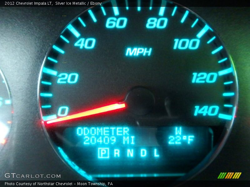 Silver Ice Metallic / Ebony 2012 Chevrolet Impala LT