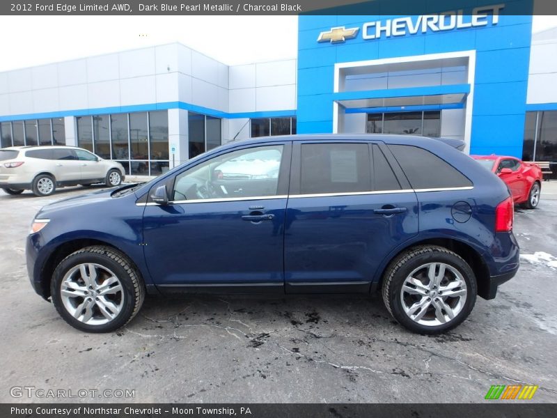 Dark Blue Pearl Metallic / Charcoal Black 2012 Ford Edge Limited AWD