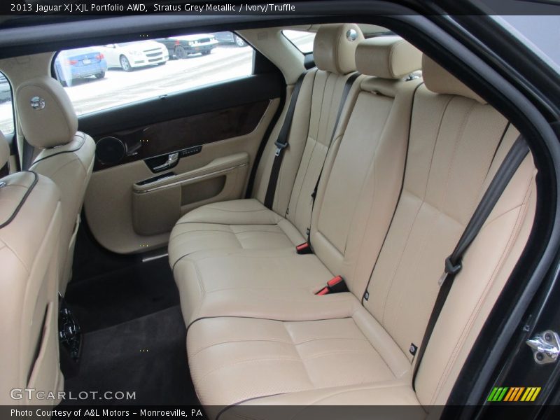 Stratus Grey Metallic / Ivory/Truffle 2013 Jaguar XJ XJL Portfolio AWD
