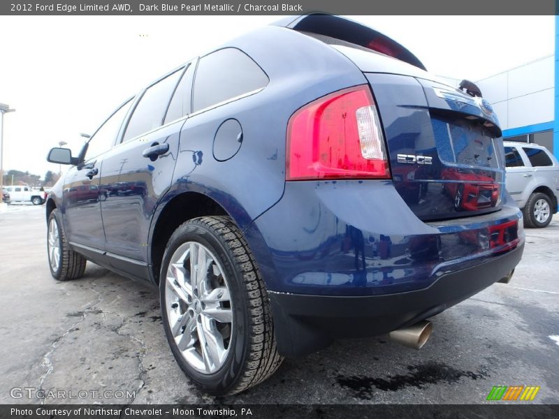 Dark Blue Pearl Metallic / Charcoal Black 2012 Ford Edge Limited AWD