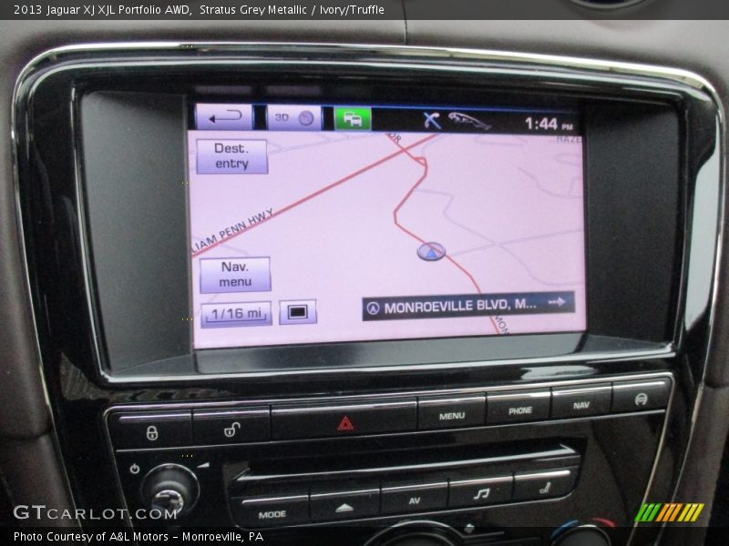 Stratus Grey Metallic / Ivory/Truffle 2013 Jaguar XJ XJL Portfolio AWD