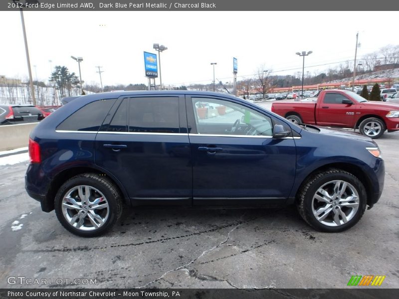 Dark Blue Pearl Metallic / Charcoal Black 2012 Ford Edge Limited AWD