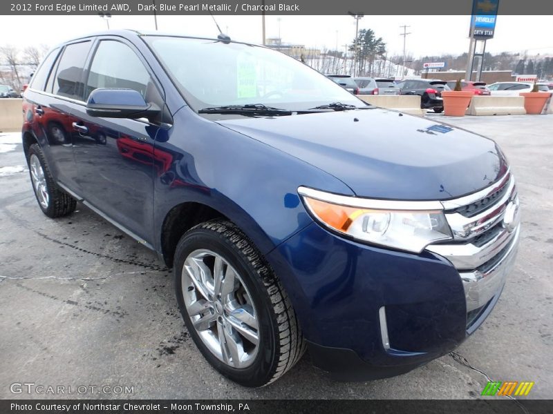 Dark Blue Pearl Metallic / Charcoal Black 2012 Ford Edge Limited AWD