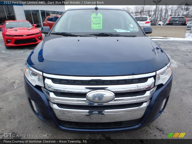 Dark Blue Pearl Metallic / Charcoal Black 2012 Ford Edge Limited AWD