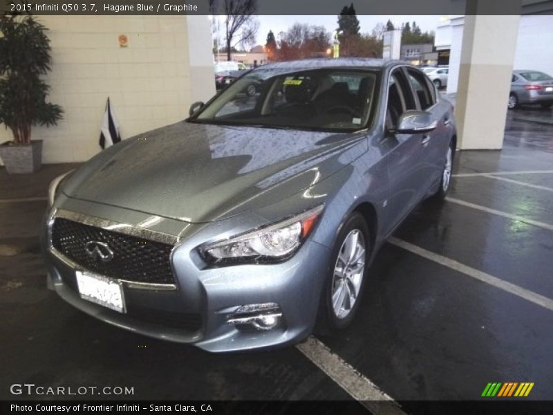 Hagane Blue / Graphite 2015 Infiniti Q50 3.7