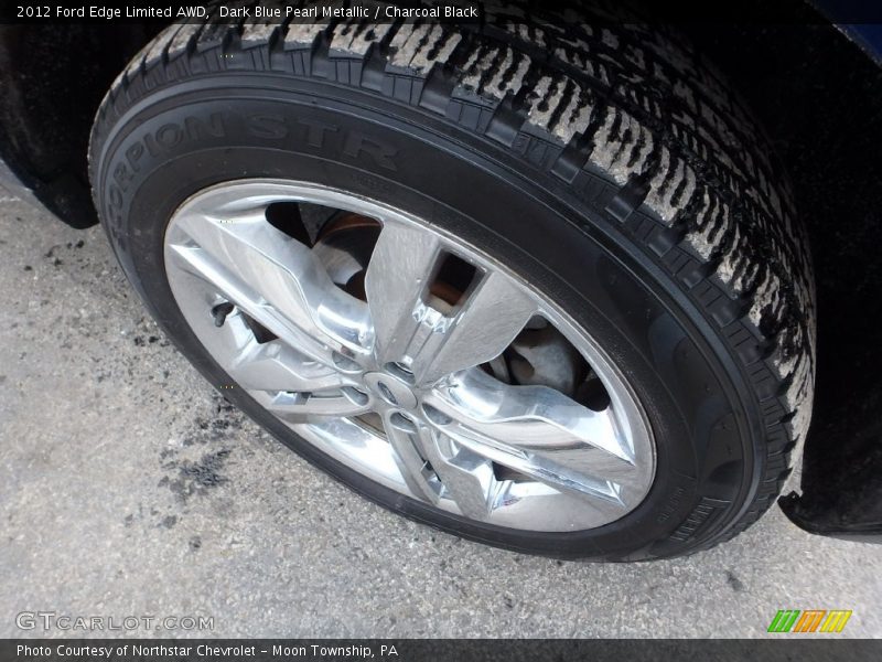 Dark Blue Pearl Metallic / Charcoal Black 2012 Ford Edge Limited AWD
