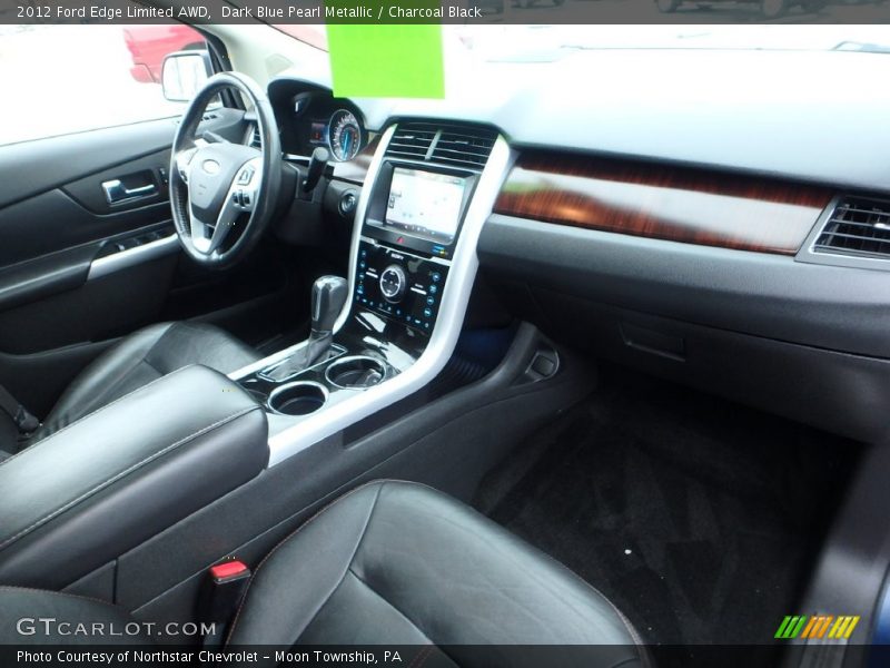 Dark Blue Pearl Metallic / Charcoal Black 2012 Ford Edge Limited AWD