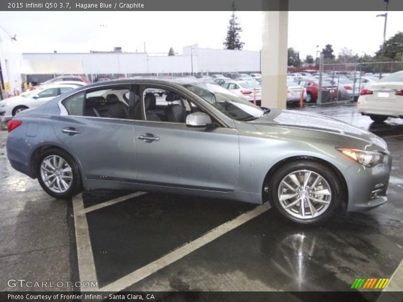 Hagane Blue / Graphite 2015 Infiniti Q50 3.7