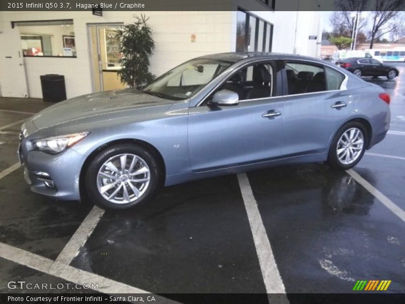 Hagane Blue / Graphite 2015 Infiniti Q50 3.7