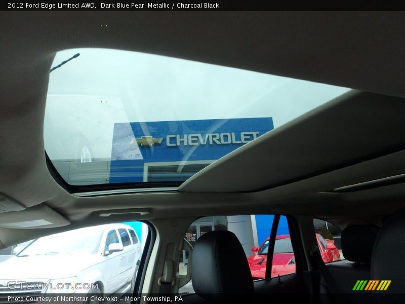 Dark Blue Pearl Metallic / Charcoal Black 2012 Ford Edge Limited AWD