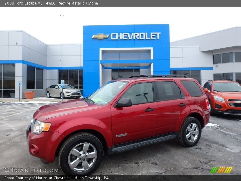 Redfire Metallic / Stone 2008 Ford Escape XLT 4WD