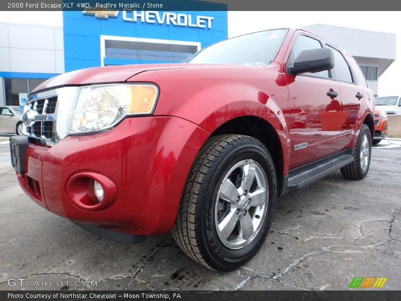 Redfire Metallic / Stone 2008 Ford Escape XLT 4WD