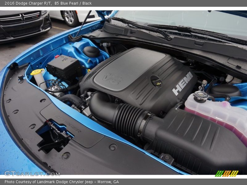 B5 Blue Pearl / Black 2016 Dodge Charger R/T