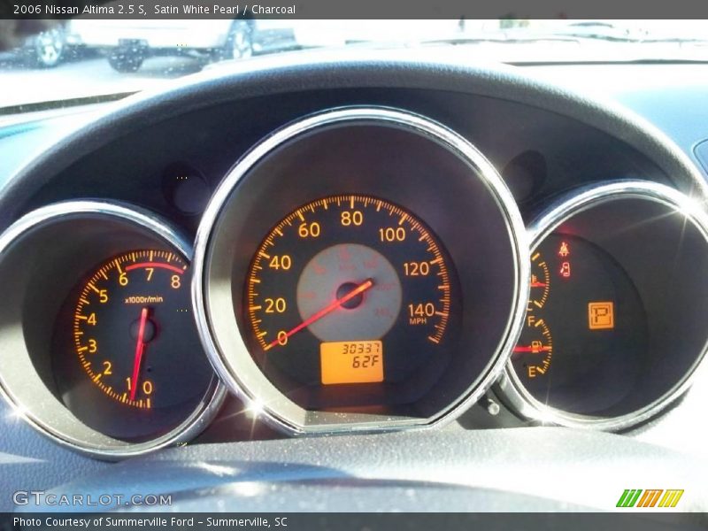 Satin White Pearl / Charcoal 2006 Nissan Altima 2.5 S