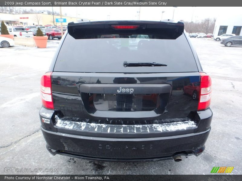 Brilliant Black Crystal Pearl / Dark Slate Gray/Medium Slate Gray 2009 Jeep Compass Sport