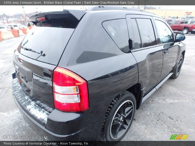 Brilliant Black Crystal Pearl / Dark Slate Gray/Medium Slate Gray 2009 Jeep Compass Sport