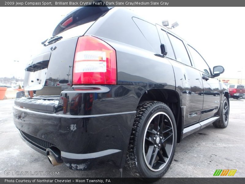 Brilliant Black Crystal Pearl / Dark Slate Gray/Medium Slate Gray 2009 Jeep Compass Sport