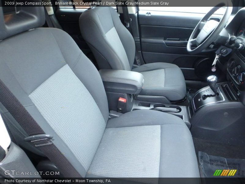 Brilliant Black Crystal Pearl / Dark Slate Gray/Medium Slate Gray 2009 Jeep Compass Sport