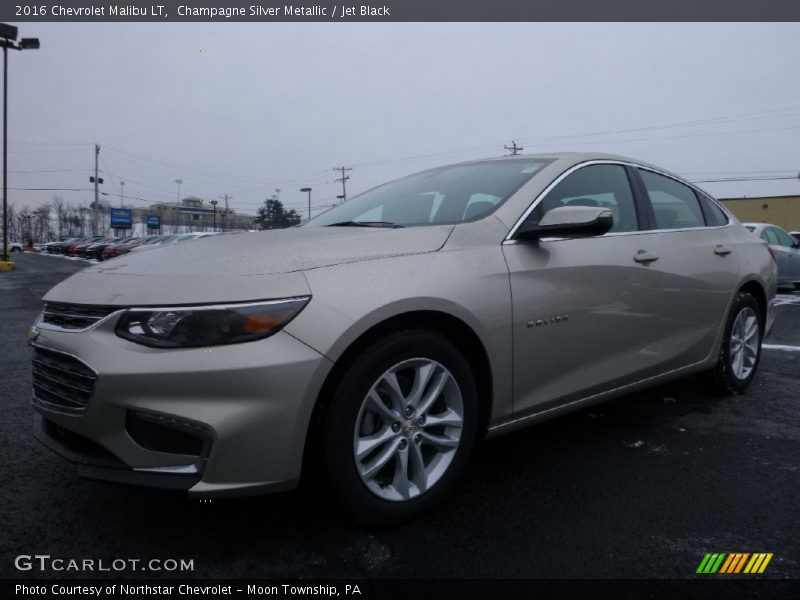 Champagne Silver Metallic / Jet Black 2016 Chevrolet Malibu LT